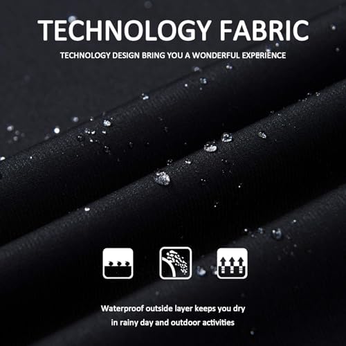 Naudamp Chaqueta Impermeable al Aire Libre para Hombres Ligero Softshell Rain Coat Escalada Senderismo Ropa Montaña Multi-Bolsillos Rompevientos - imagen 4