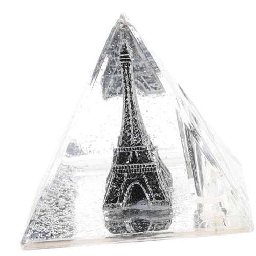 Porte-stylo Tour Eiffel et pyramide citrine, le cadeau de bureau idéal