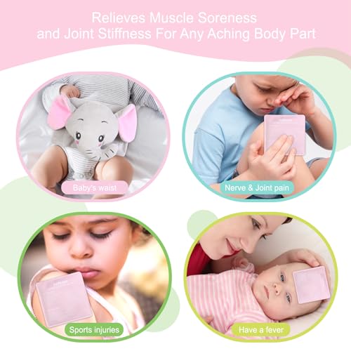 Image of Pallesen Colic Baby Relief,Gas Relief for Infants,Baby Colic Heated Tummy Wrap,Baby Swaddling Belt for Colic Calm,Natural Relief for Upset Stomach in Babies and Toddlers,Elephant
