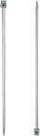 Uxcell 2Pcs 6mm(J) Aiguilles à tricoter pointées simples Acier inoxydable 13.8 Inches Longueur Outil de tissage en métal pour les projets faits main DIY Tricots