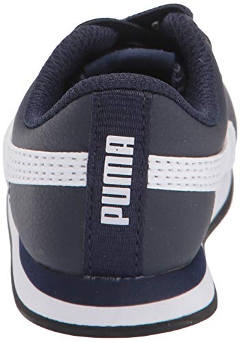 PUMA PUMA Unisex-Baby Turin Sneaker, Peacoat White, 5 M US Toddler