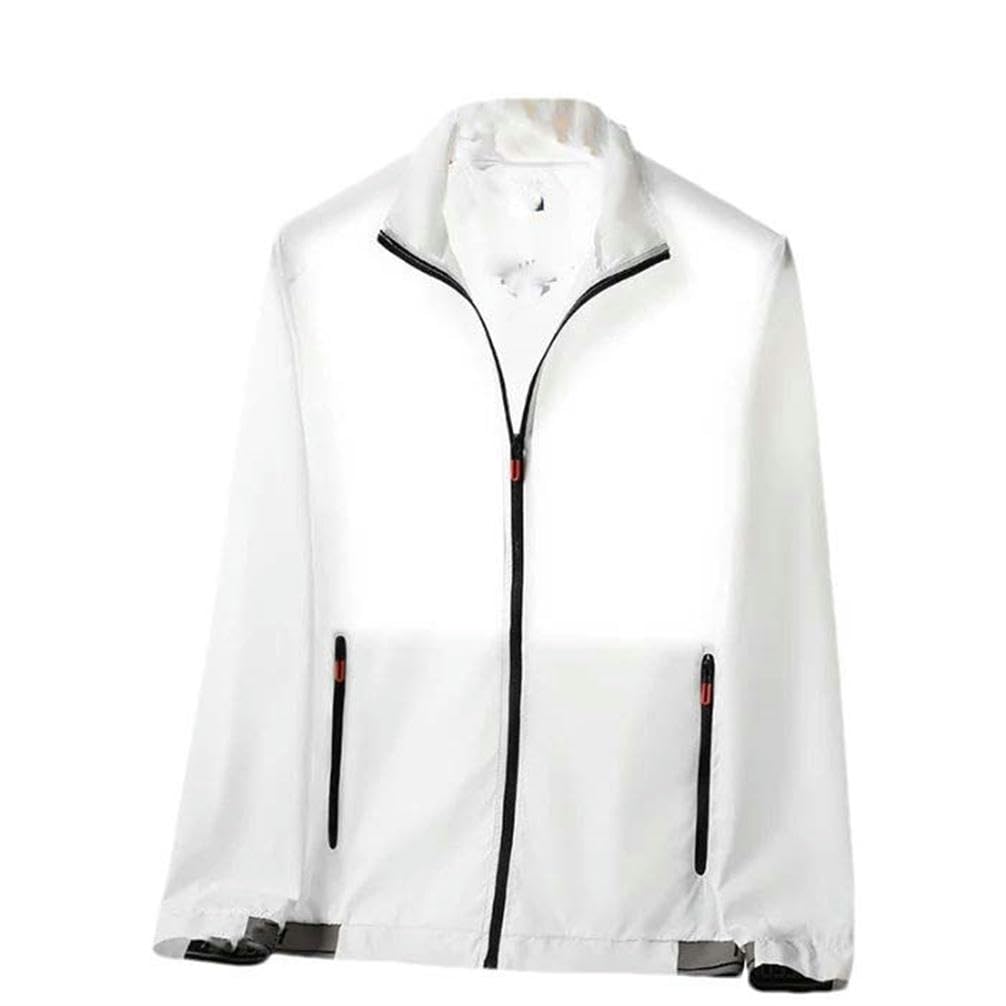 Veste de plein air légère respirante avec fermeture éclair pour homme