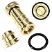 QWORK Brass Fire Hose Nozzle,1