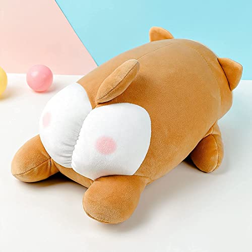 Miniso 13.3'' Lying Shiba Stuffed Animals Plush Toy - Kawaii Dog Body Pillow For Kids - Cute Soft Plush Throw Pillow Doll For Boys, Girls, And Christmas #TOP2