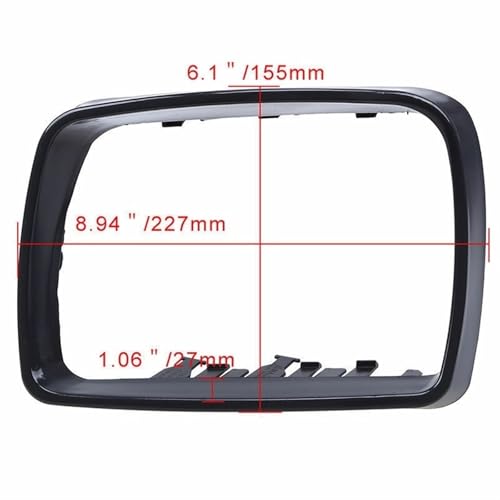 Rétroviseur extérieur pour BMW X5 E53 boîtier cache cadre aile 1999-2006 - 3