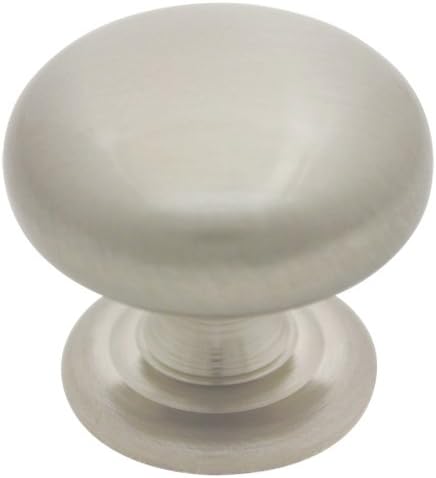 Cosmas 25 Pack 5737SN Satin Nickel Cabinet Hardware Round Knob - 1-1/4" Diameter