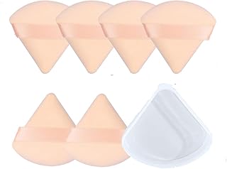 7Pcs Triangle powder puffs and Storage Box se...