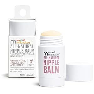Milkmakers Twist-Stick Nipple Balm, All-Natural, Lanolin-Free and Soothing for Breastfeeding Moms