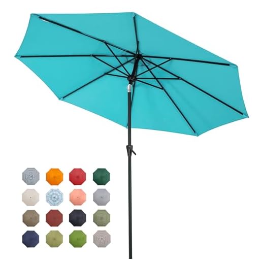 Tempera 9ft Outdoor Market Umbrella