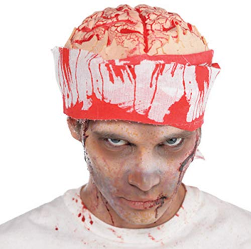 Amscan 845557-55 Halloween-Gehirnhüte, Kostümzubehör, 1 Stück
