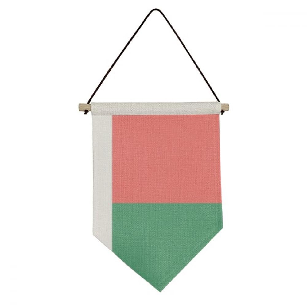 Drapeau de Madagascar en toile à suspendre pour décoration murale intérieure