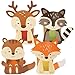 Produktbild Papierdrachen 8 Windlichter zum Basteln für Kinder - Rentier, Waschbär, Fuchs, Eichhörnchen - Teelichthalter - Bastelset Herbst Set 1