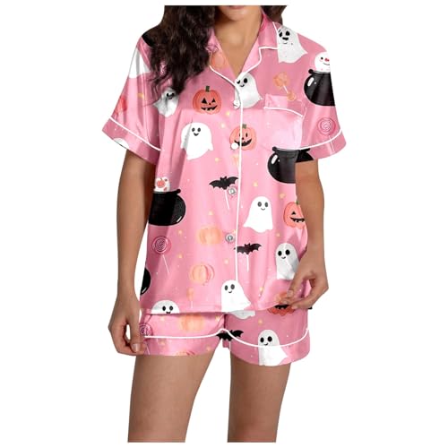 Pijama corto de Halloween para mujer ropa de dormir comoda de verano