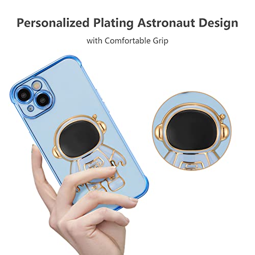 Coque iPhone 14 Plus silicone bleu pour regarder vos vidéos mains libres - 2