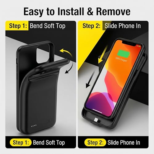 Funda de batería para iPhone 11 con elegante acabado protector y potente carga extendida 7000 mAh 4