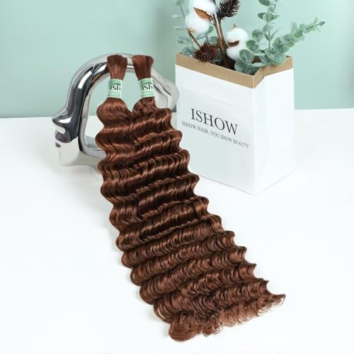 ISHOW 14 Inch Pre-Separated #30 Auburn Human Hair for Boho