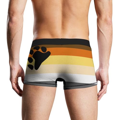 Bear Gay Proud Flag Mens Boxer Brief Funny Underwear Trunks Breathable Soft Printed Shorts2