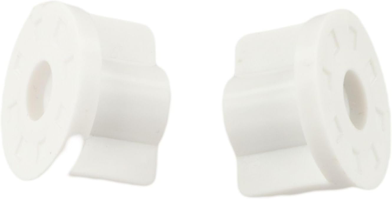 2PCS White Plastic Toilet Seat Bolt Nuts 6mm Lid Fixing Hardware Seat Attachment Screws Bathroom Replacement Parts Hinge Bottom Fasteners