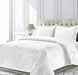 Soft Mercantile Velvet Comforter Set Emperor King 3 Piece (Comforter + 2 Pillowcases) White Velvet D