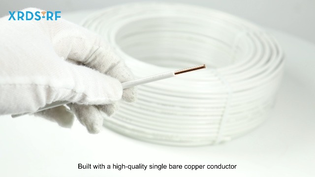 Image of THHN Wire 100 FT, Single Bare Copper Conductor, 14AWG Black Electrical Wire, Solid Building Wire 600V Nylon Sheath Cable for Indoor /Outdoor Applications