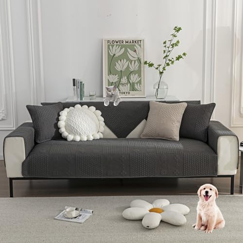 Housse canapé inclinable velours extensible protection fauteuil relax