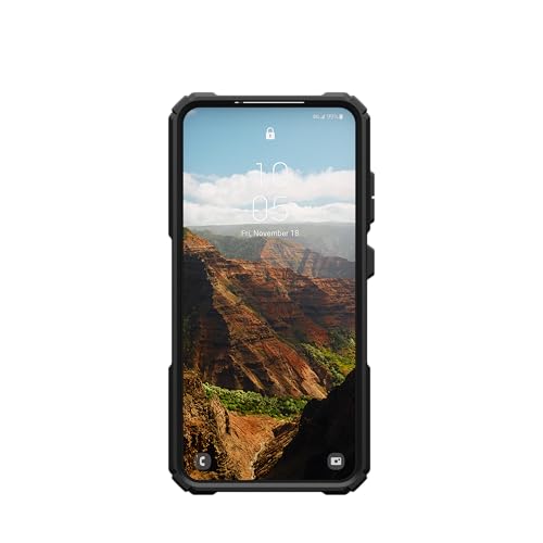 URBAN ARMOR GEAR UAG for Samsung Galaxy S25 Case 6.2" with Kickstand Plasma XTE - Compatible with Magnetic Charging Transparent Rugged Military Drop Tested Protective Cover, Black/Orange by URBAN ARMOR GEAR - Image 7