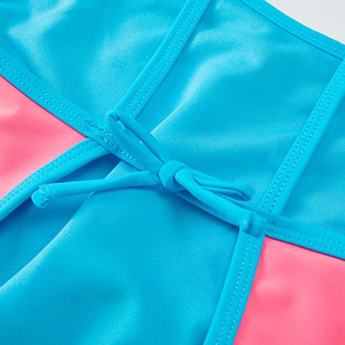 Girls One Piece Swimsuit Sport Tie Dye Backless Swimwear Bathing Suit for Kid4