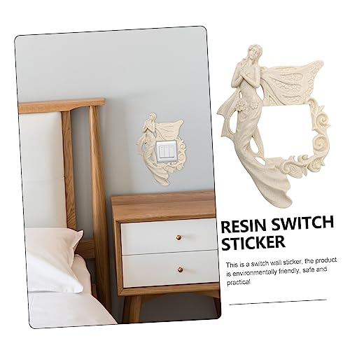 Cubierta de interruptor de pared con vinilo floral decorativo para dormitorios y salones 6