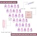 Glamnetic x Hello Kitty® and Friends Press On Nails - Kuromi™ | Short Almond Purple Ombre Graphic Fake Nails in a Glossy Finish | 15 Sizes - 30 Nail Kit with Glue