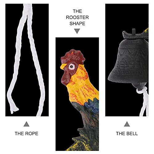 Cabilock Campainha vintage antiguidade campainha montada na parede, sinos de metal rústicos para amb