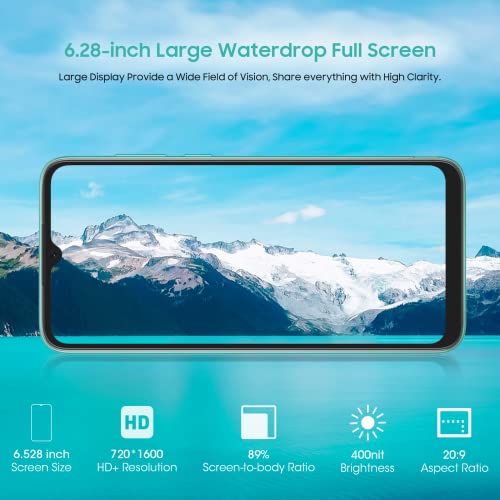 Blackview Android Phone, A55 Pro Unlocked Phones, 64Gb Dual Sim Unlocked Cell Phones Android 11, 7Gb+64Gb/1Tb Expandable Unlocked Smartphones, 4780Mah Battery, 6.528" Hd+Face Id/Fingerprint Unlock #TOP2