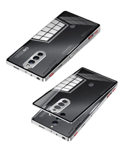 Red Magic 8S Pro�����o���p�[ �A���~ �N���A�w�ʃp�l���t ���b�h�}�W�b�N8S pro�����P�[�X �J���������Y�ی� ���� �����t���[�� �ϏՌ� ���^���J�o�[(�V���o�[)