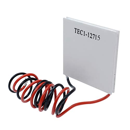 Image of 5PCS TEC1-12715 12V 15A 68-140℉40MMX40MM Heatsink Thermoelectric Cooler Cooling Peltier Plate Module Suitable for Large Refrigeration Equipment Such As Refrigeration Boxes and Refrigeration Cabinets