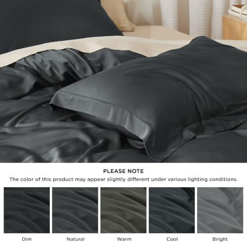 Image of Bedsure PureWoven Cooling Duvet Cover, Ideal for Hot Sleepers, King Size
