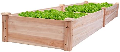 Wooden Vegetable Raised Garden Bed Patio Backyard Grow Flowers Plants Planter