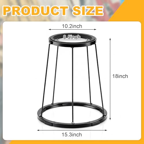 Image of Moxweyeni Lightweight Djembe Stand Portable Drum Stand Carbon Steel Standing Support Frame for Percussion African Bongo Drum (10.24 x 15.35 x 17.52 Inch,Elegant)