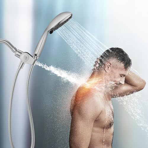 Image of ALTON SHR22525, Filtered Shower Head with Hand Shower, Chrome | Filter Shower, Hard Water Softener, Overhead Shower Filter | 2-in-1 Shower System with 6-Function Hand Shower