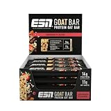 ESN GOAT Bar, barretta proteica all'avena, frutti di bosco, 12 x 55 g