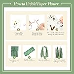 Sage Green Birthday Party Decorations with Banner, Tissue Tassels, Paper Pompoms, Balloons, Star Garland, Cake Topper - Image 4