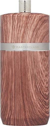 MasterClass Salt or Pepper Grinder, Plastic, Brass Effect, 17 cm