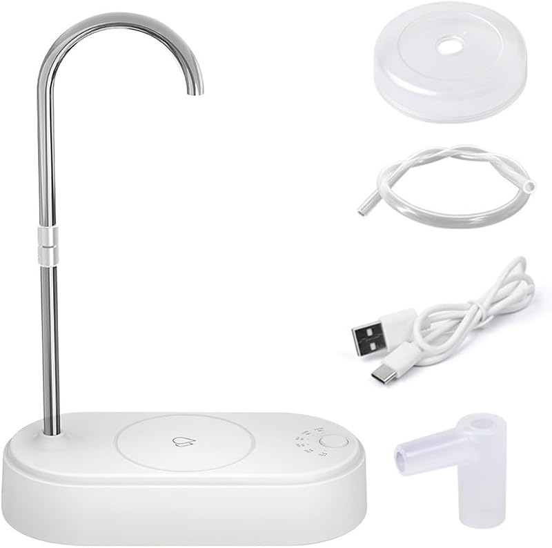 DONGKER Automata Vízadagoló 6 Sebességgel, USB Elektromos Asztali Vízszivattyú LED Kijelzővel, 2400ml Kapacitás Otthonra, Irodába, Kempingez