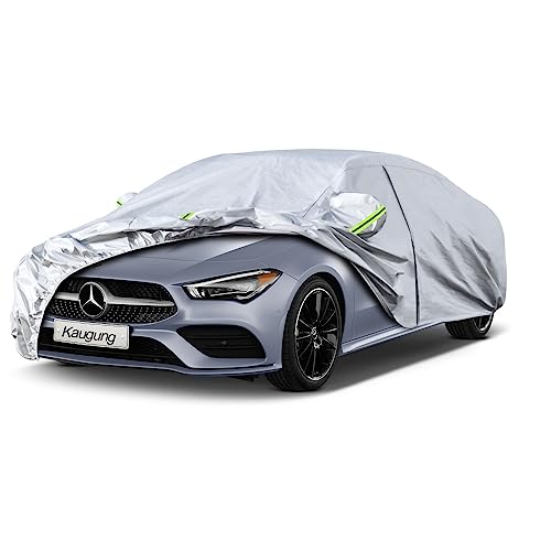 Kaugung 6 Layers Car Cover Custom Fit Mercedes-Benz CLA Class CLA180 200 250 35 45 Sedan from 2013 to 2025, Waterproof Car Cover All Weather for Automobiles Outdoor, Sun Rain Dust Snow Protection.