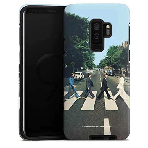 DeinDesign Coque Compatible avec Samsung Galaxy S9 Plus Duos Coque renforcée Coque Antichoc Abbey Road The Beatles Musique - Les Beatles, Paul McCartney, John Lennon, RIngo Starr, George Harrison DeinDesign Coque Compatible avec Samsung Galaxy S9 Plus Duos Coque renforcée Coque Antichoc Abbey Road The Beatles Musique