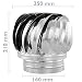 PrimeMatik - Sombrero Extractor de Humos galvanizado Giratorio para Tubo de 160...