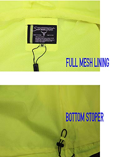 Image of Screenshotbrand Lightweight Hooded Water Resistant Windbreaker - Zip-up Fashion Map Print Rain Jacket