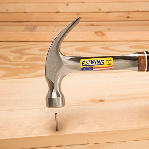 ESTWING Hammer - 12 oz USA Made Curved Claw Hammer with Smooth Face & Genuine Leather Grip - E12C by Estwing - Image 7