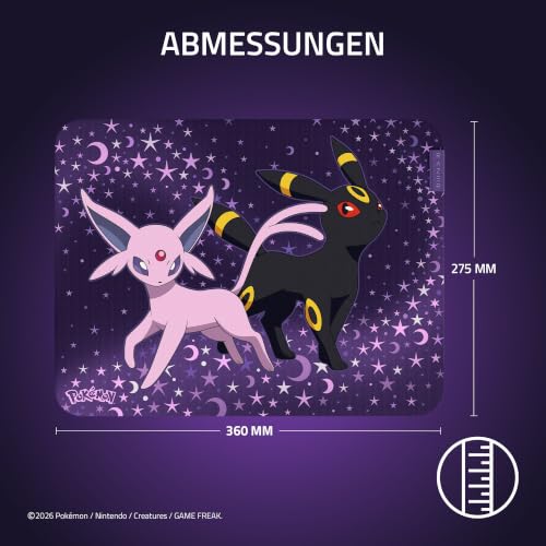 Razer Gigantus V2 Pokémon Espeon & Umbreon Edition - Weiche Gaming-Mausmatte für Geschwindigkeit und Kontrolle - Mikrogewebe-Oberfläche… – Ansicht 5