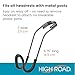 High Road Car Hooks for Purses and Bags with Leather Trim - Unbreakable Car Seat Hooks for Large Purse Straps and Heavy Bags up to 40 lbs - Secure Attachment Loops Fit All Headrest Posts, 2-Pack
