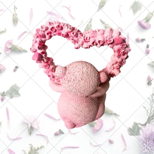 Image of FunzOn Pink Teddy with Heart Ring| Teddy Bear Showpiece | Valentine Gift | Birthday Gift |Home, Bedroom, Office Decor Items|Gift Item | Table Decor Showpiece