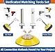 ALPXUXP Schleifscheiben 50mm Klett Wasserfest schleifpapier(Mit Körnung 60 80 120 150 180 240 320 400 600 800 1000 1500 2000 3000 5000 10000 x10) Mit 5 Stück Schleifpads Zubehör(165 Stück)